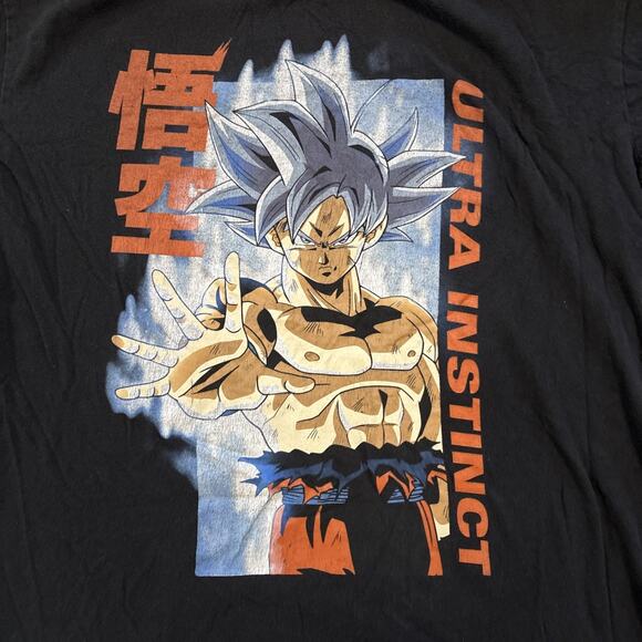 Dragon Ball Z Super Ultra Instinct Goku Men's Black T-shirt Size XL Anime - Picture 3 of 5